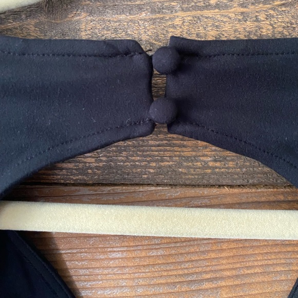 NWT Future Collective Black Top Black Deep V neck Backless Muliple Sizes - Picture 5 of 6